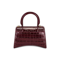 Balenciaga Hourglass XS Handbag Dark Red