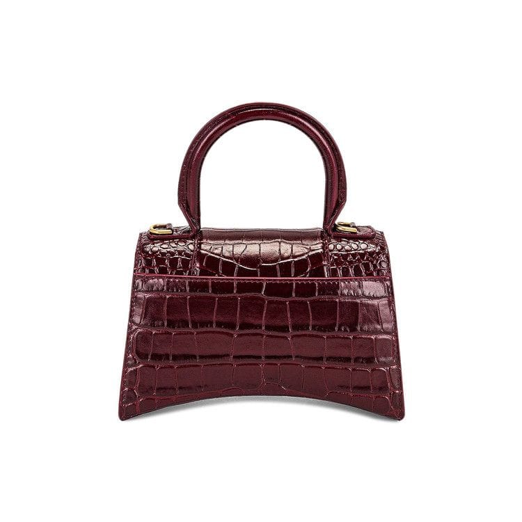 Balenciaga Hourglass XS Handbag Dark Red