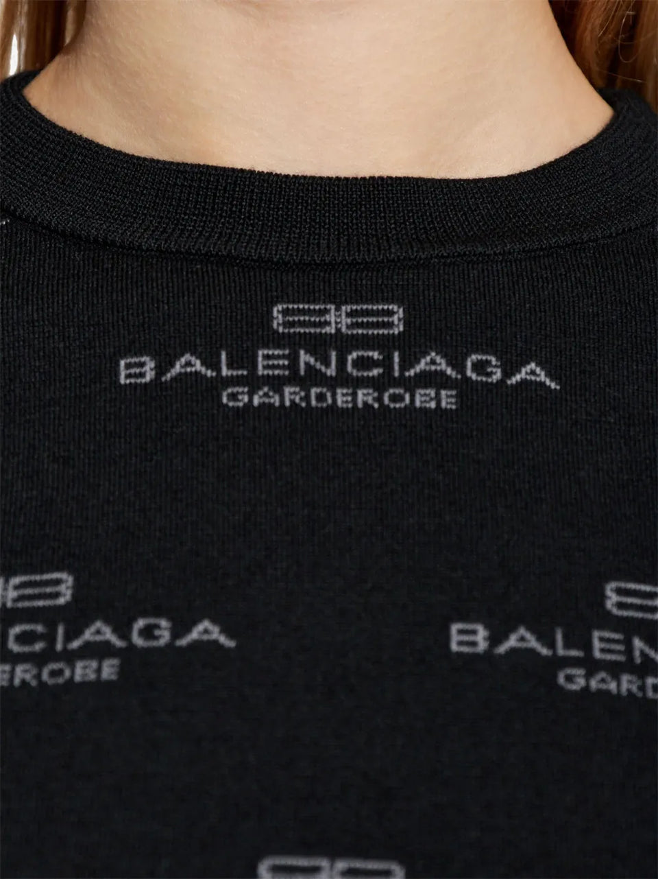all-over logo-print jumper