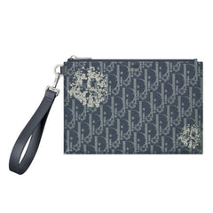 Dior x Denim Tears A5 Pouch Blue