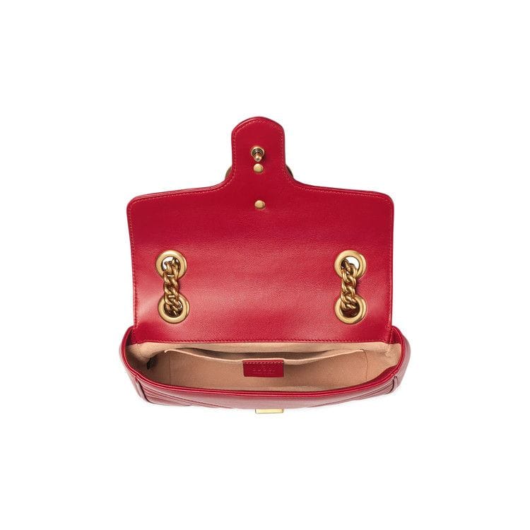 Gucci GG Marmont Matelassé Mini Bag Red