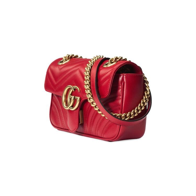 Gucci GG Marmont Matelassé Mini Bag Red