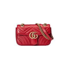 Gucci GG Marmont Matelassé Mini Bag Red