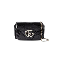 Gucci GG Marmont Patent Leather Super Mini Bag