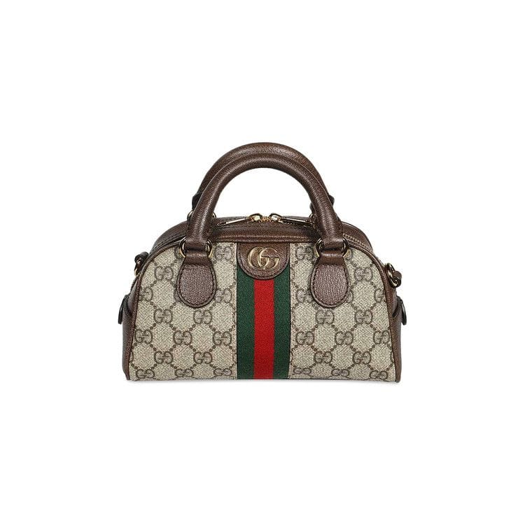 Gucci Ophidia GG Mini Top Handle Bag Beige/Ebony Supreme