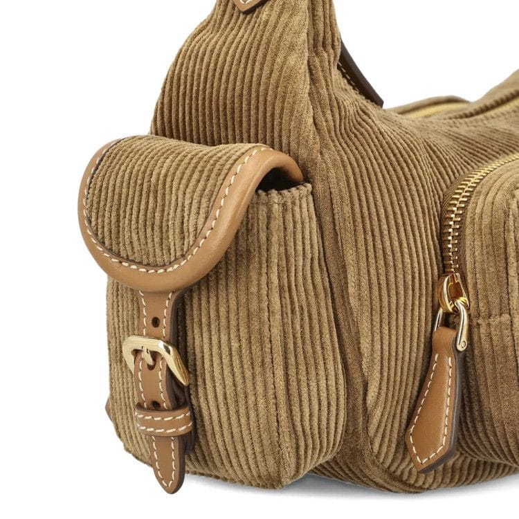 Miu Miu Corduroy Pocket Bag Cinnamon