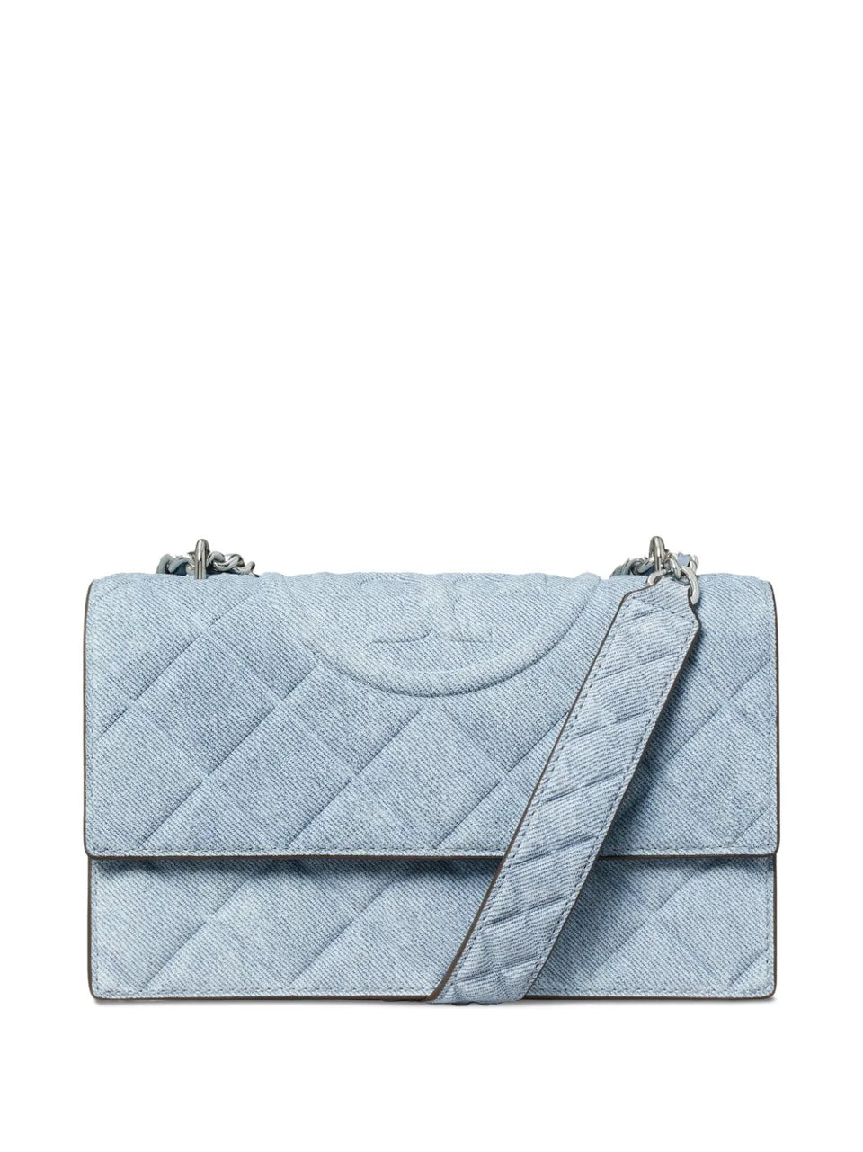 small Fleming denim convertible shoulder bag