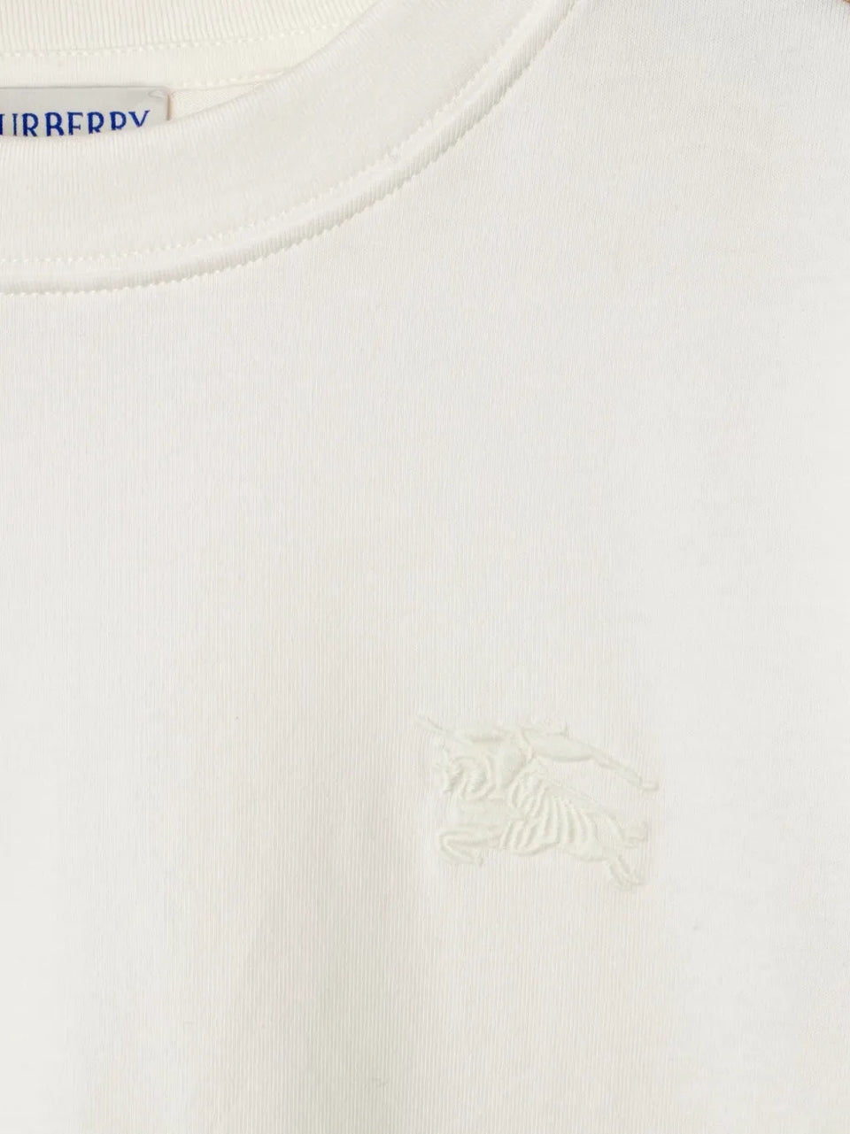 checkered-trim T-Shirt