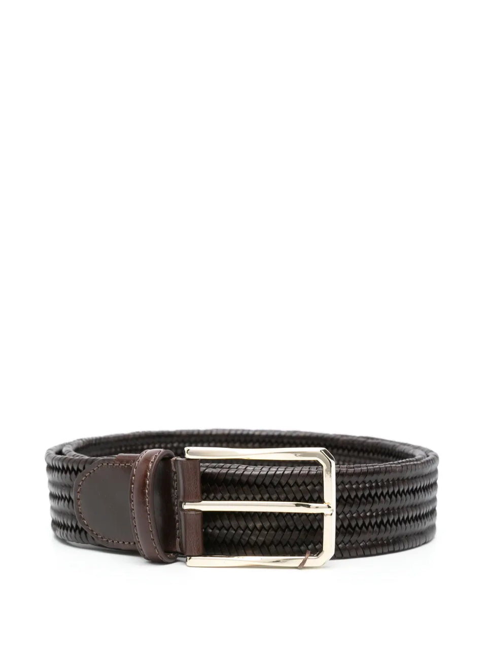 braided leather belt