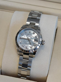 Rolex | Datejust | 279174NG WHITE OYS | Gold/Steel | 28 mm | Steel | Silver | Automatic