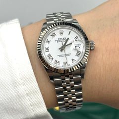 Rolex | Datejust | 279174 WHITE ROMAN JUB | Steel | 28 mm | Steel | White | Automatic