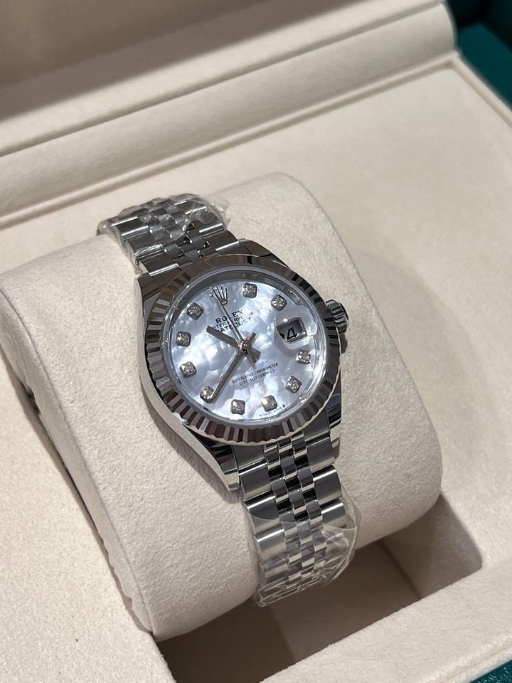 Rolex | Datejust | 279174 NG WHITE JUB | Gold/Steel | 28 mm | Steel | Silver | Automatic