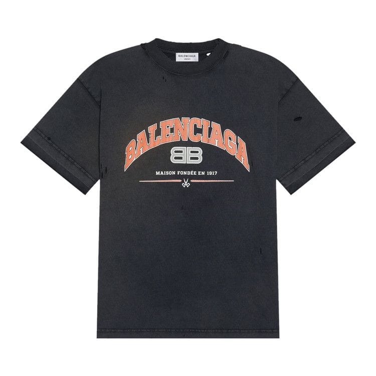 Balenciaga Medium Fit T-Shirt Black/Orange/White