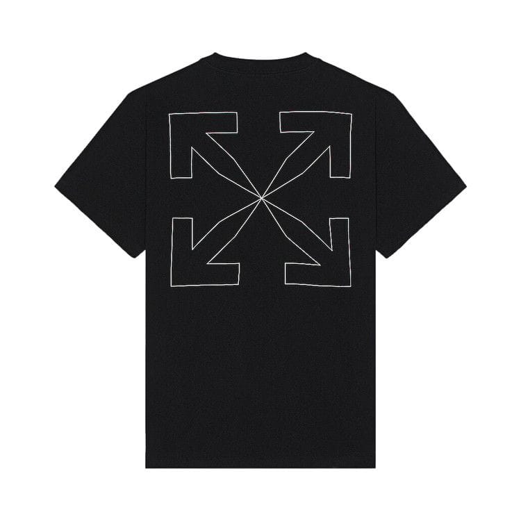 Off-White Arrows Logo Print T-Shirt Black