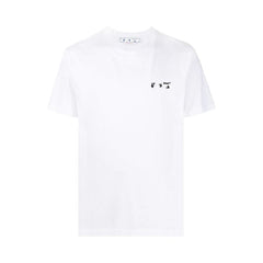 Off-White OW Logo Slim Shorts-Sleeve T-Shirt White/Black