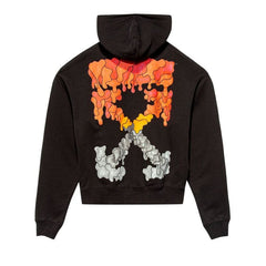 Off-White Marker Over Hoodie Black/Red