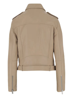 leather biker jacket