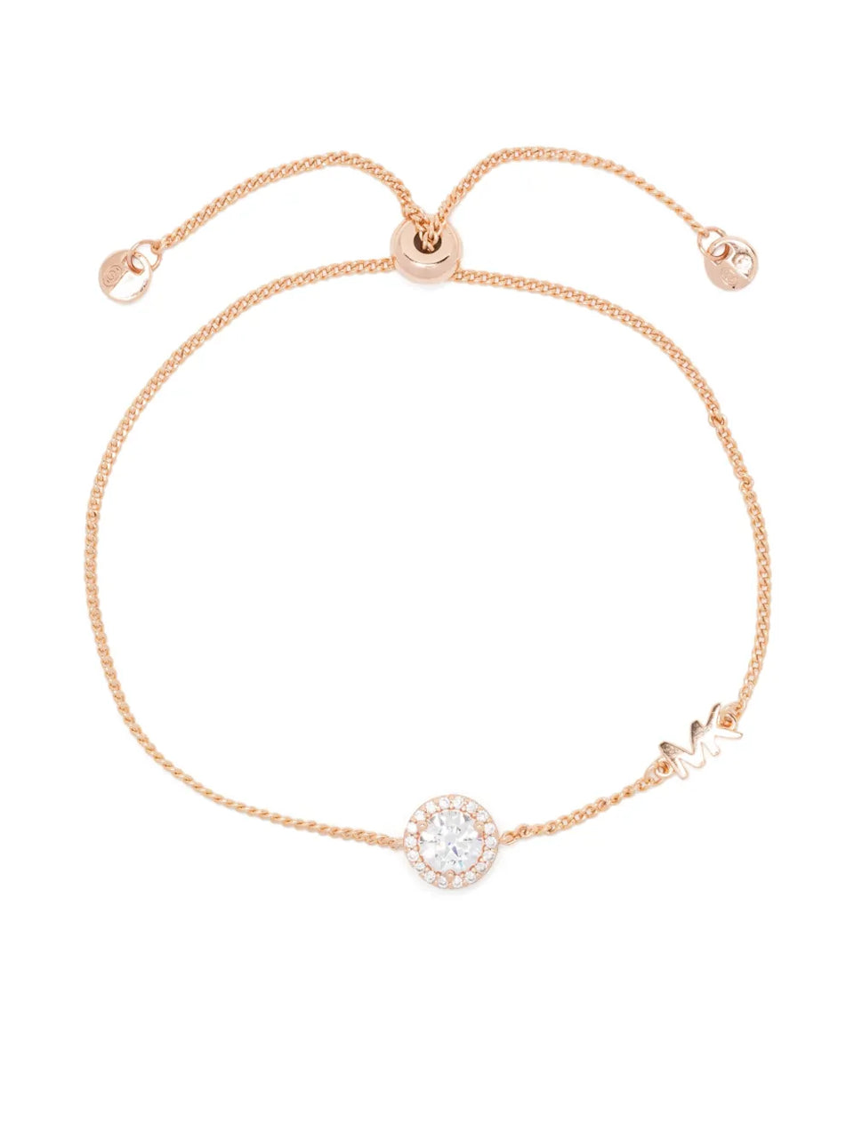 Pavé halo slider bracelet