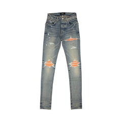Amiri MX1 Ultra Suede Skinny Jeans Blue