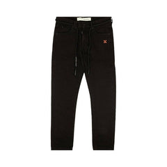 Off-White Diag Slim Shorts Jeans Black