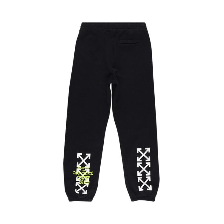 Off-White Opposite Arrow Slim Sweatpants Black/Lime