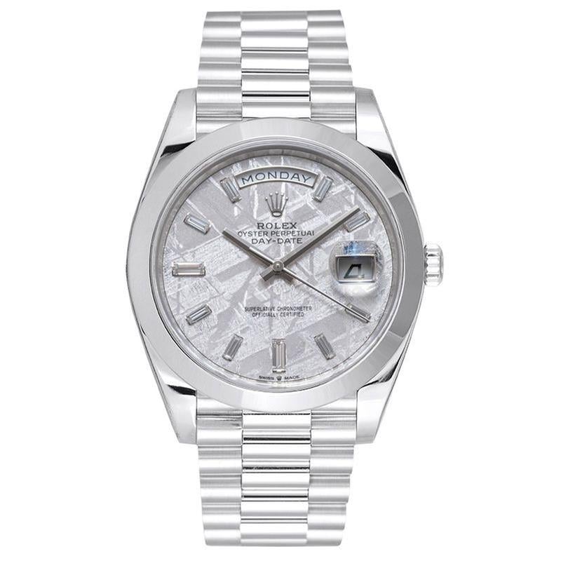 Rolex | Day-Date | 228206 | Platinum | 40 x 48 mm | Platinum | White | Automatic
