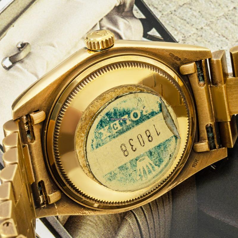 Rolex | Day-Date | 18038 | Yellow gold | 36 mm | Yellow gold | Champagne | Automatic