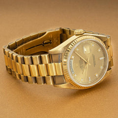 Rolex | Day-Date | 18038 | Yellow gold | 36 mm | Yellow gold | Champagne | Automatic