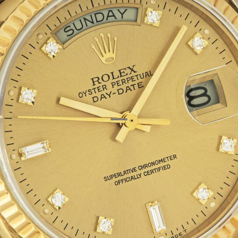 Rolex | Day-Date | 18038 | Yellow gold | 36 mm | Yellow gold | Champagne | Automatic