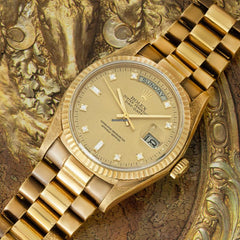 Rolex | Day-Date | 18038 | Yellow gold | 36 mm | Yellow gold | Champagne | Automatic