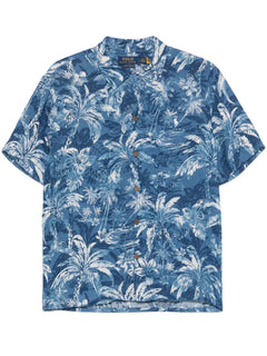 palm tree-print shirt