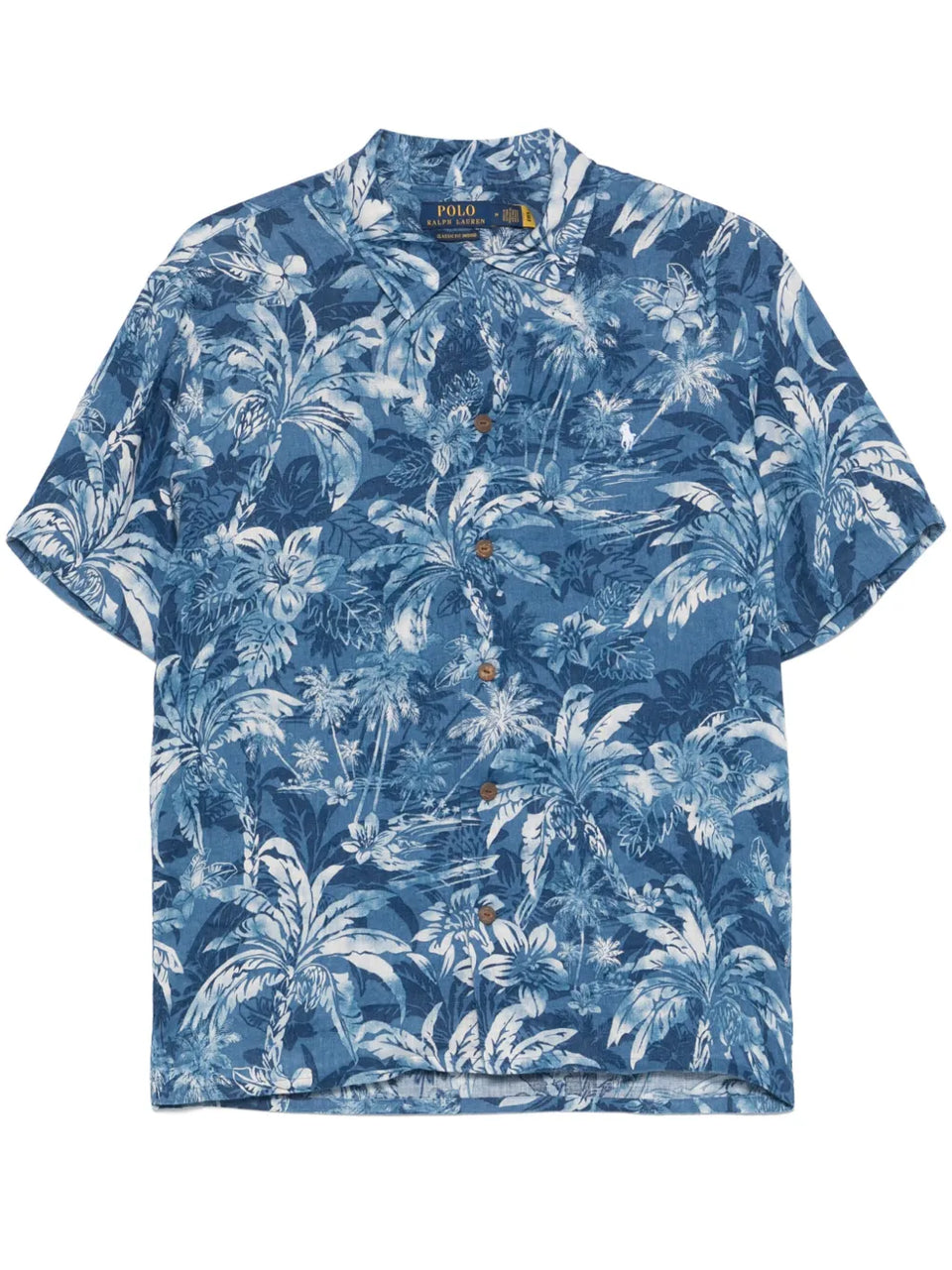 palm tree-print shirt