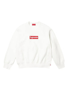 washed box logo SS 25 - White sweatshirt