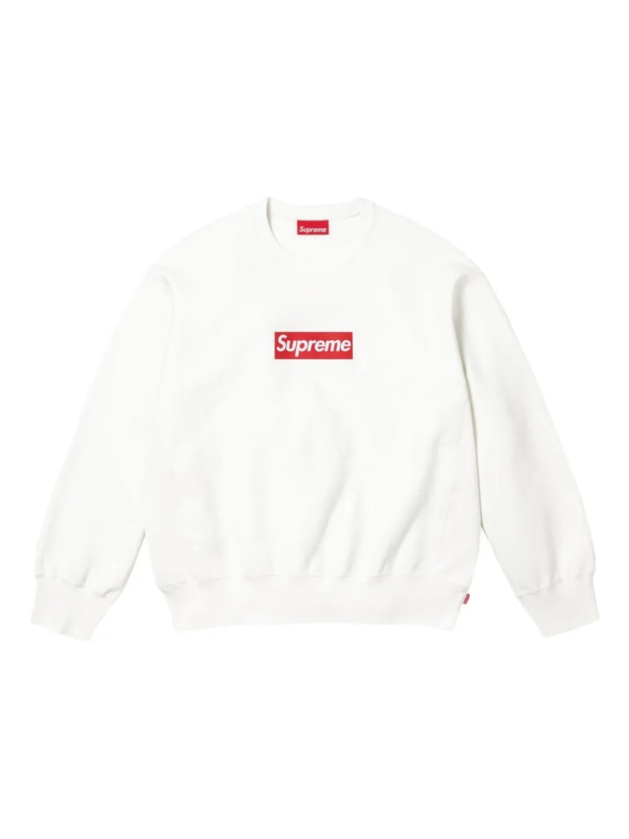 washed box logo SS 25 - White sweatshirt