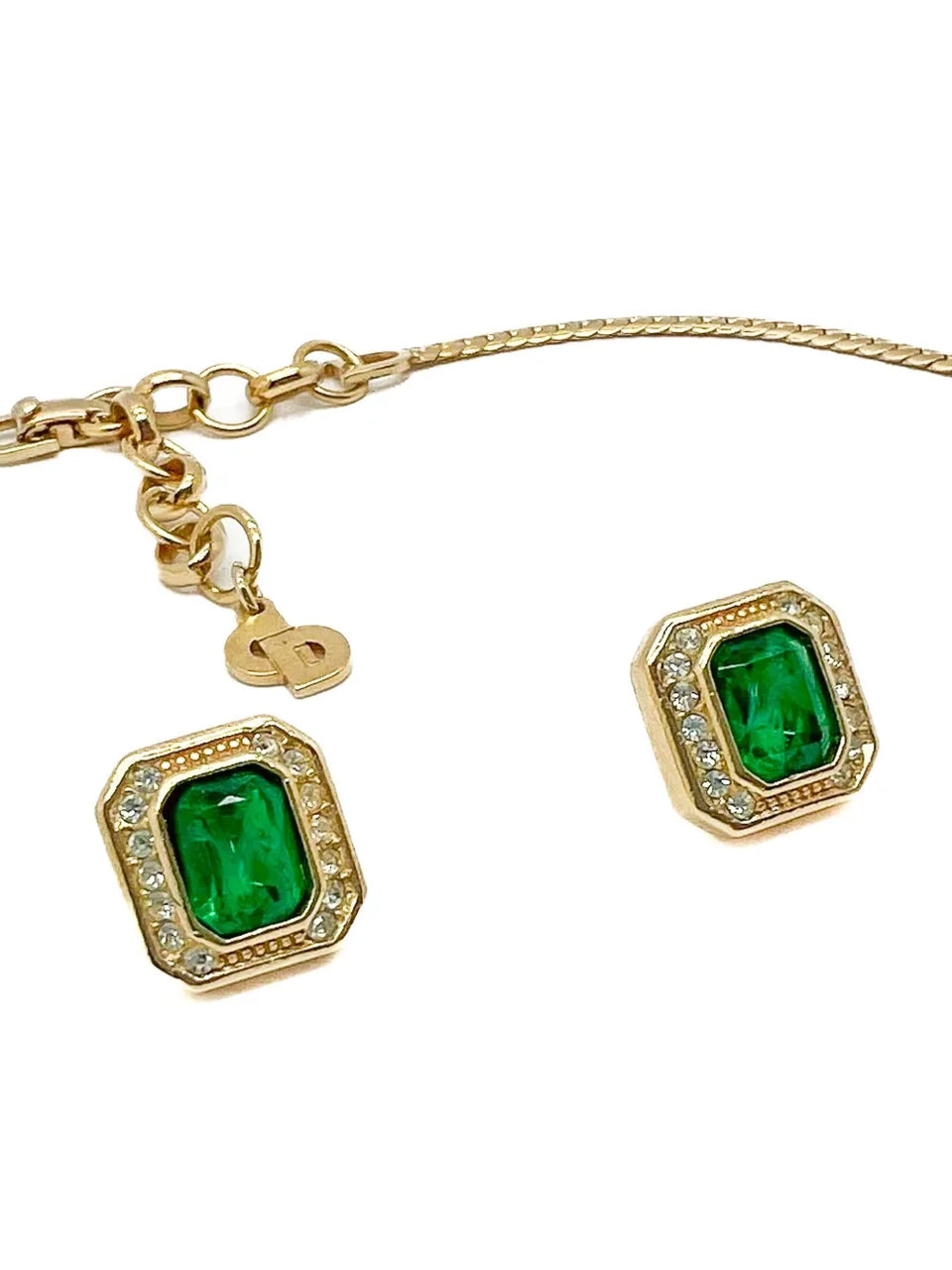 1980s stone-embellished jewellery set