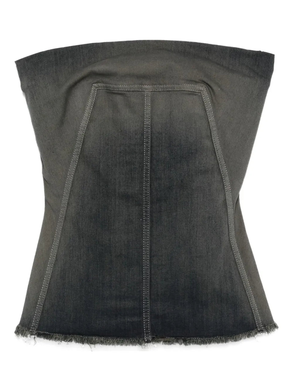 Bustier denim top