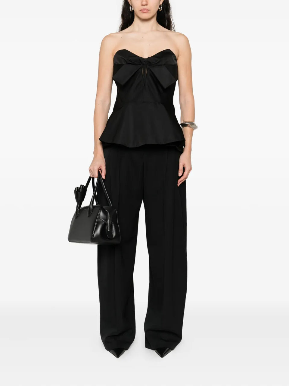 cotton tapered trousers