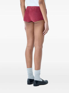 suede mini shorts