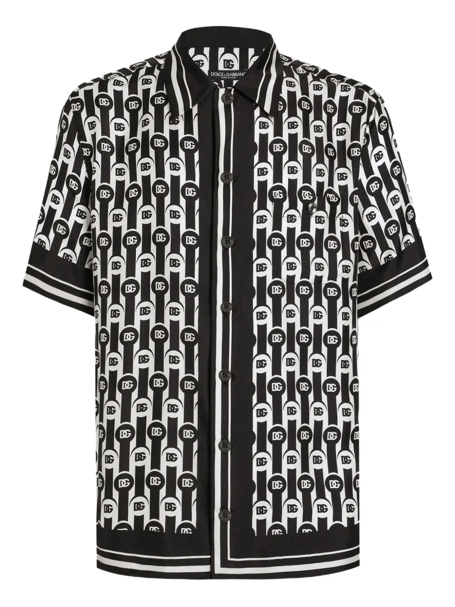 logo-print shortsleeved shirt