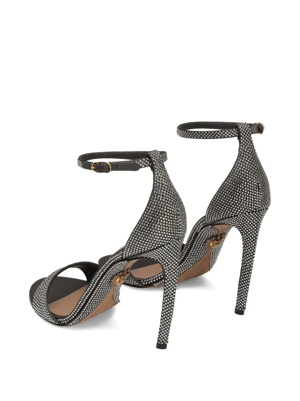 105mm rhinestone-embellished ankle-strap sandals
