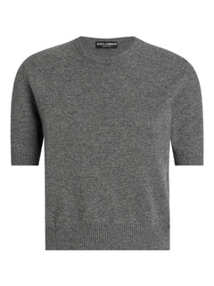 short-sleeve cashmere sweater