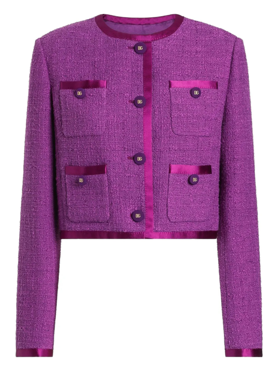 rachel tweed single-breasted jacket