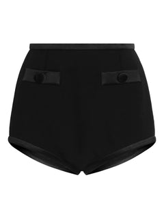 high-waisted mini shorts