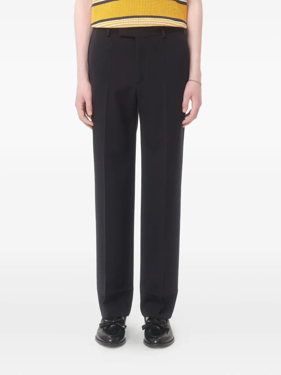 wool gabardine trousers