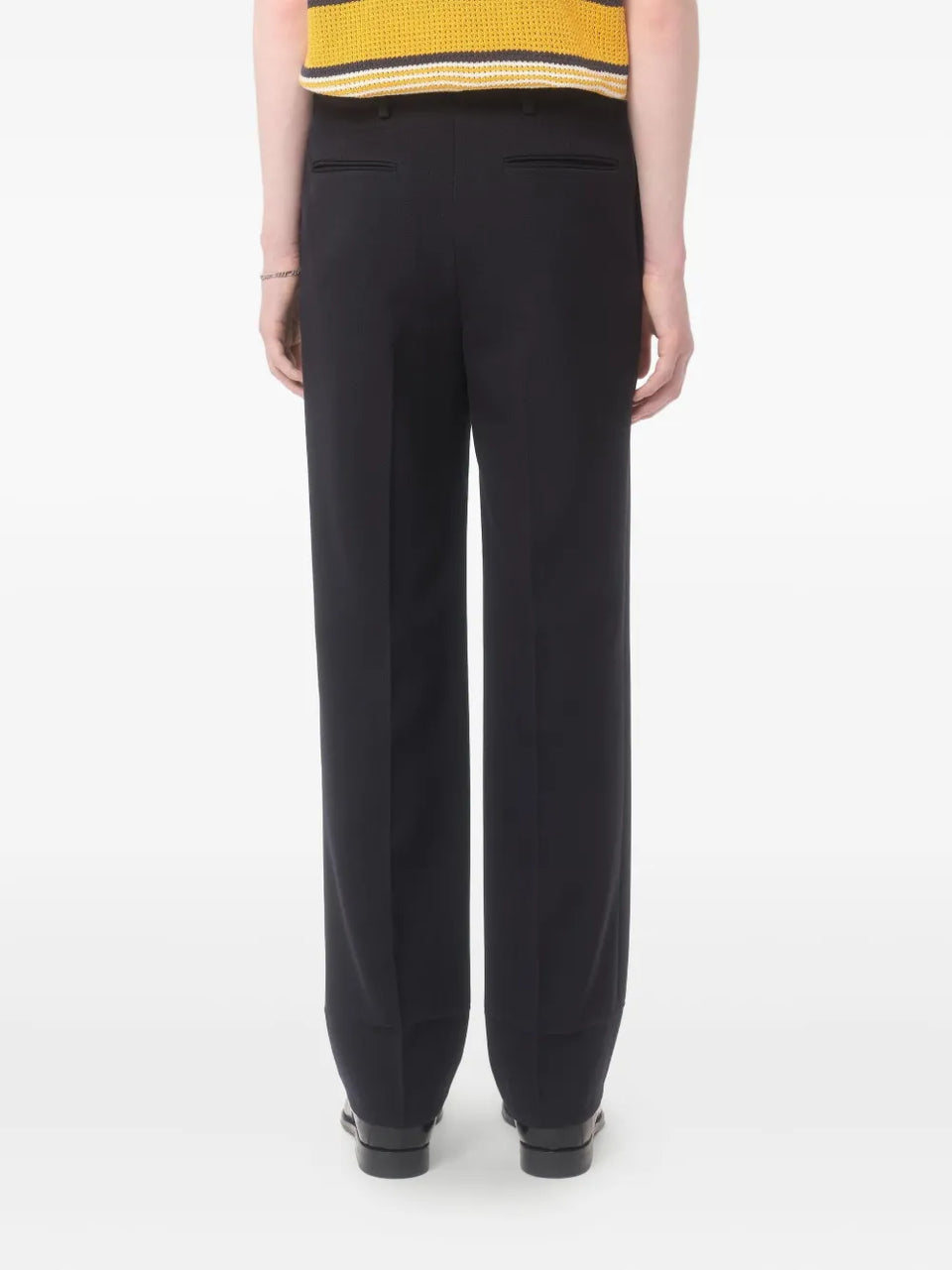 wool gabardine trousers