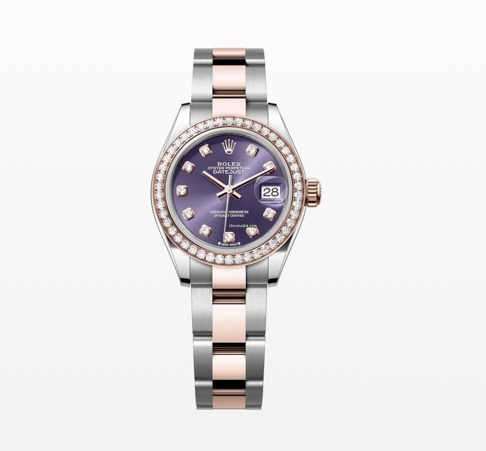 Rolex | Datejust | 279381RBR G PURPLE OYS | Gold/Steel | 28 x 30 mm | Gold/Steel | Purple | Automatic
