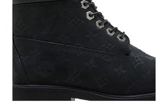Louis Vuitton x 6 Inch Ankle Boot Embossed Monogram - Black