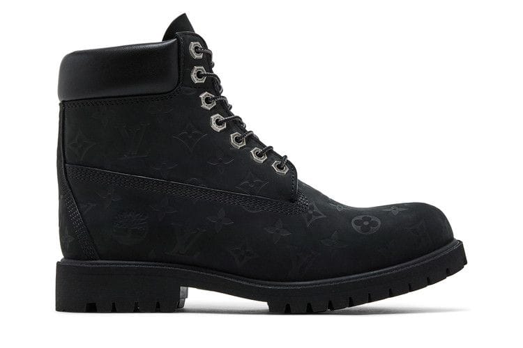 Louis Vuitton x 6 Inch Ankle Boot Embossed Monogram - Black