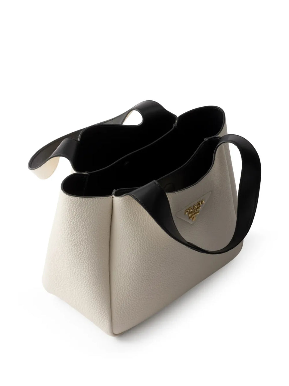 small leather tote bag