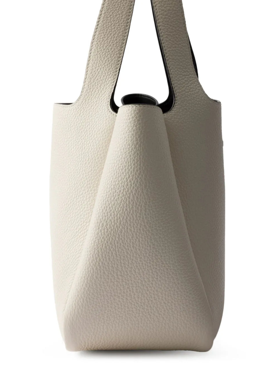 small leather tote bag